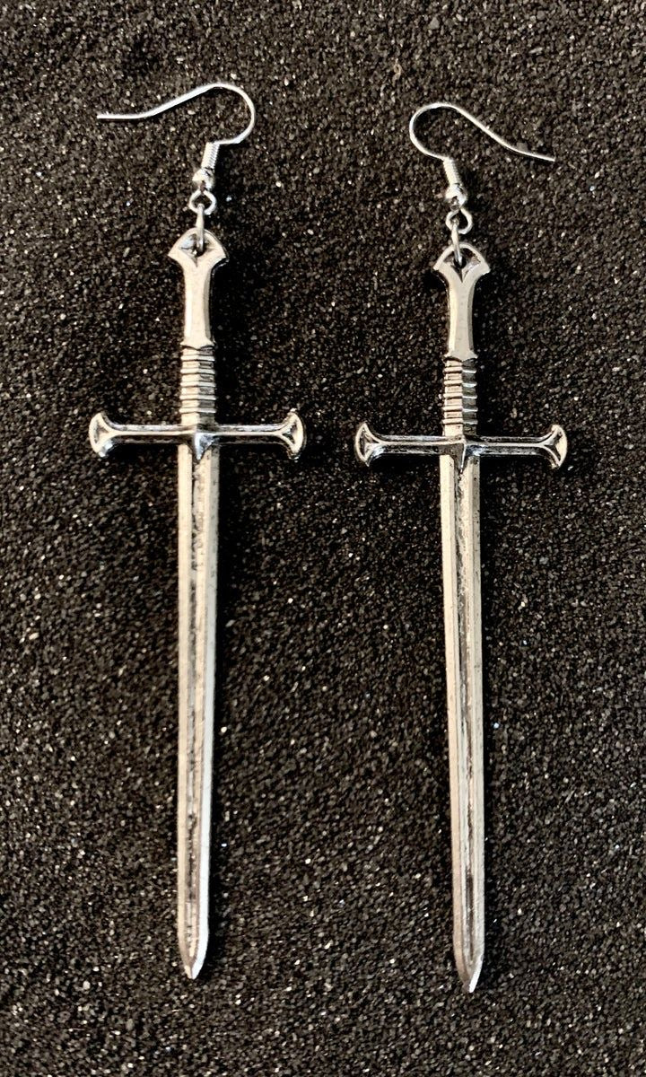 Knife earrings