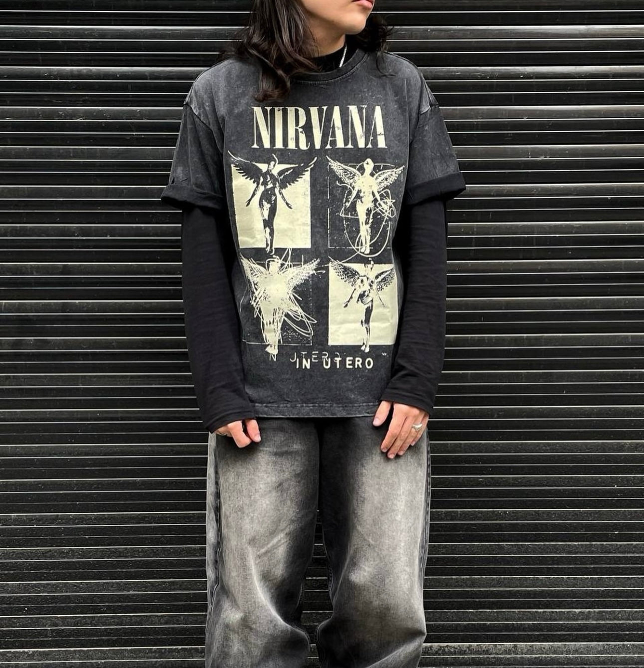 Washed black Nirvana