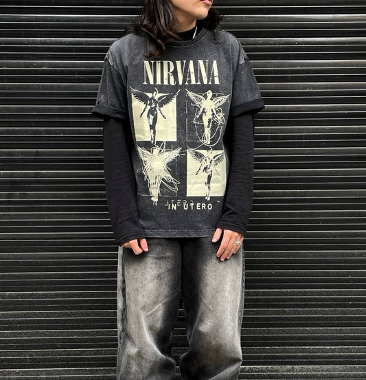 Washed black Nirvana