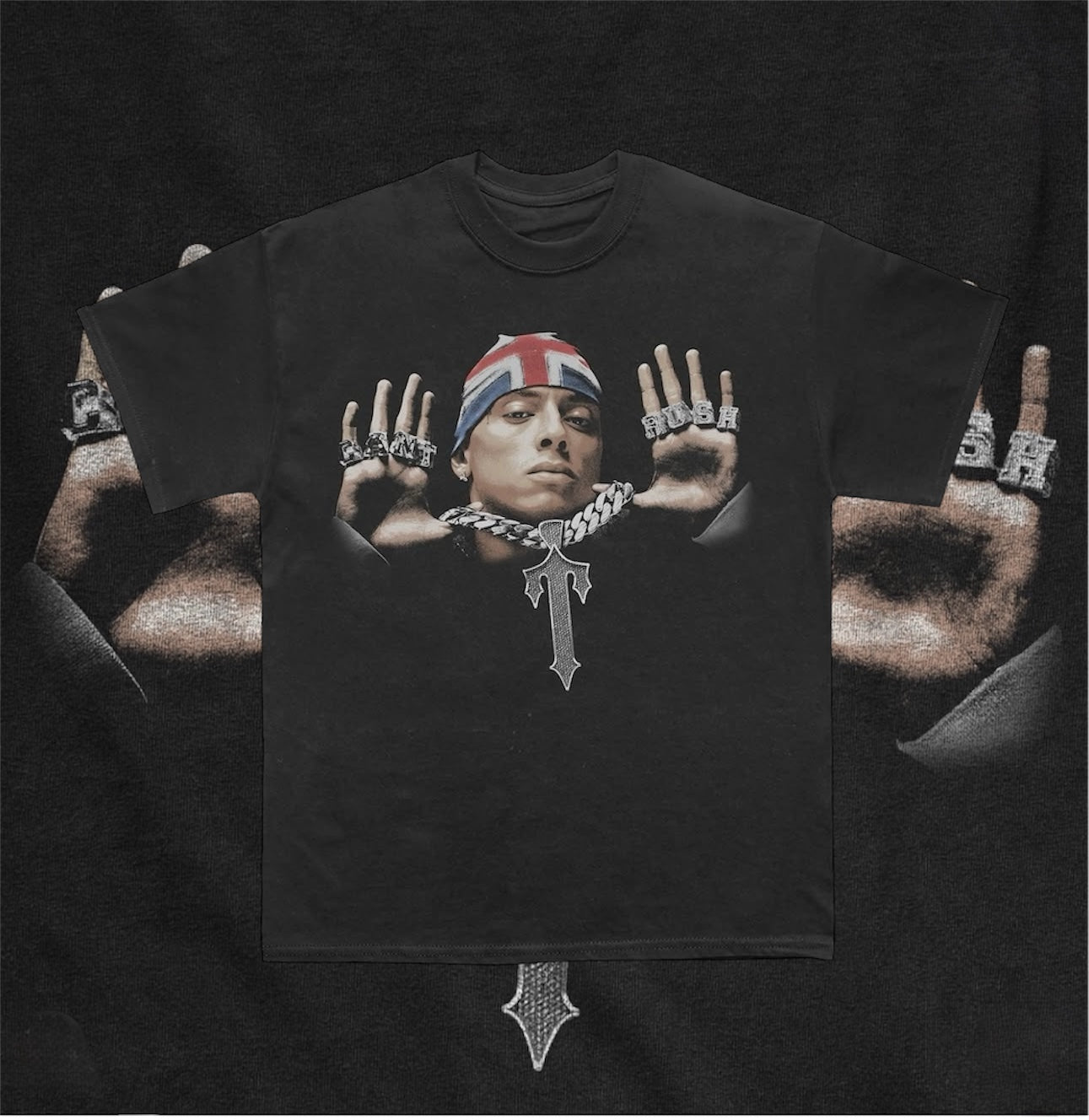 Central cee black T-shirt