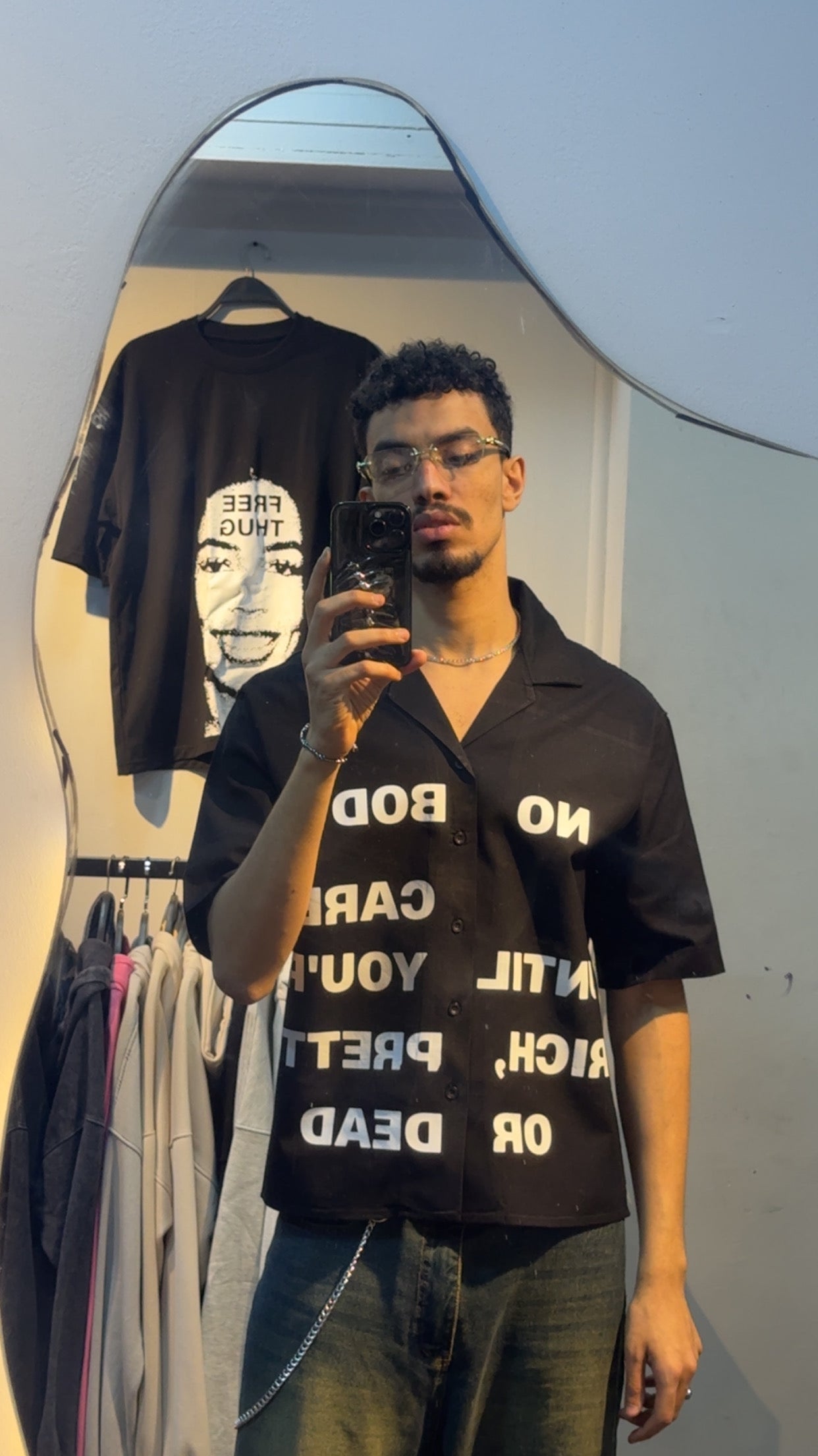 No Body cares Boxi shirt