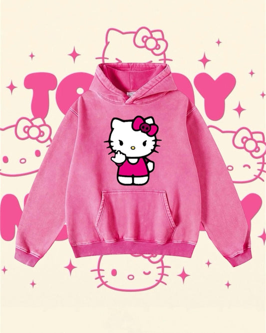 Hello kitty middle finger