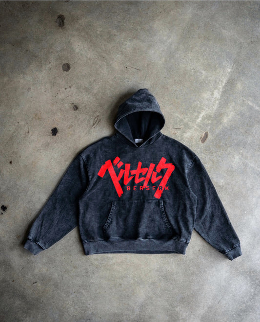 Berserk washed hoodie