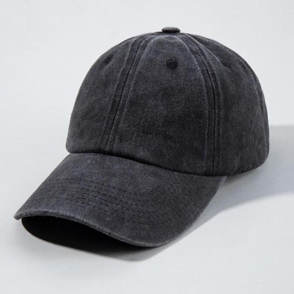Acid washed gray cap