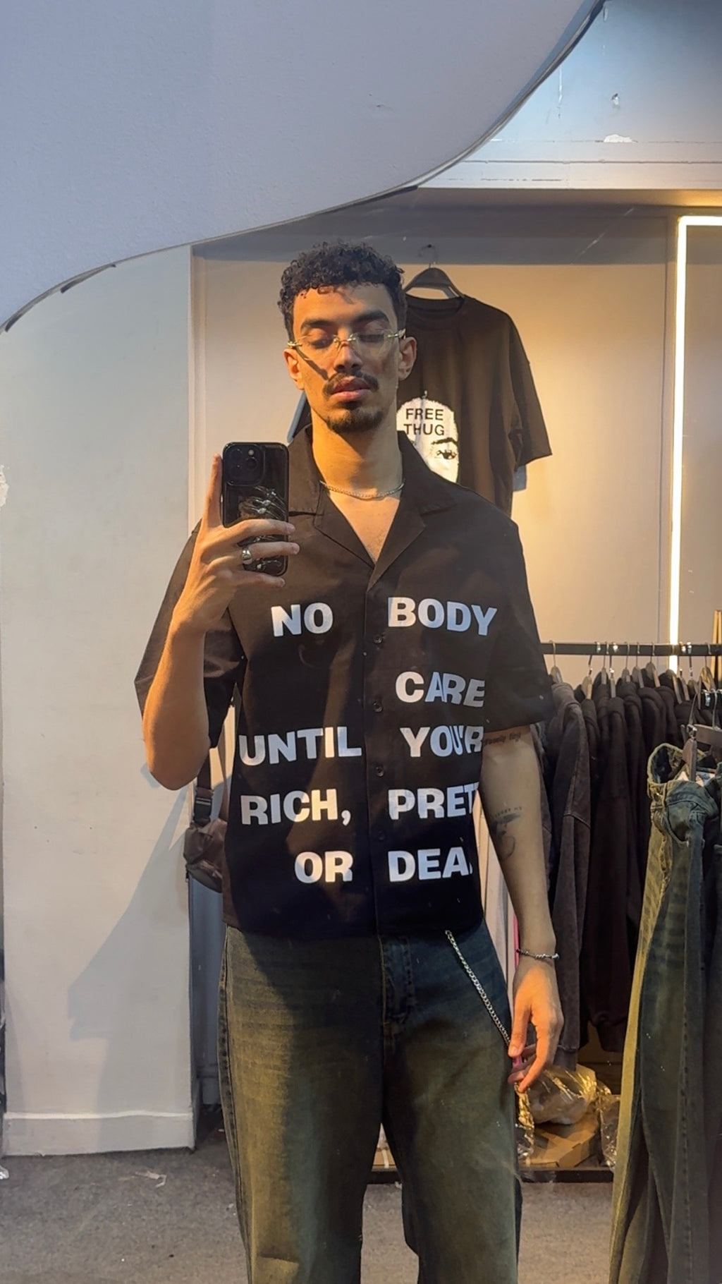 No Body cares Boxi shirt