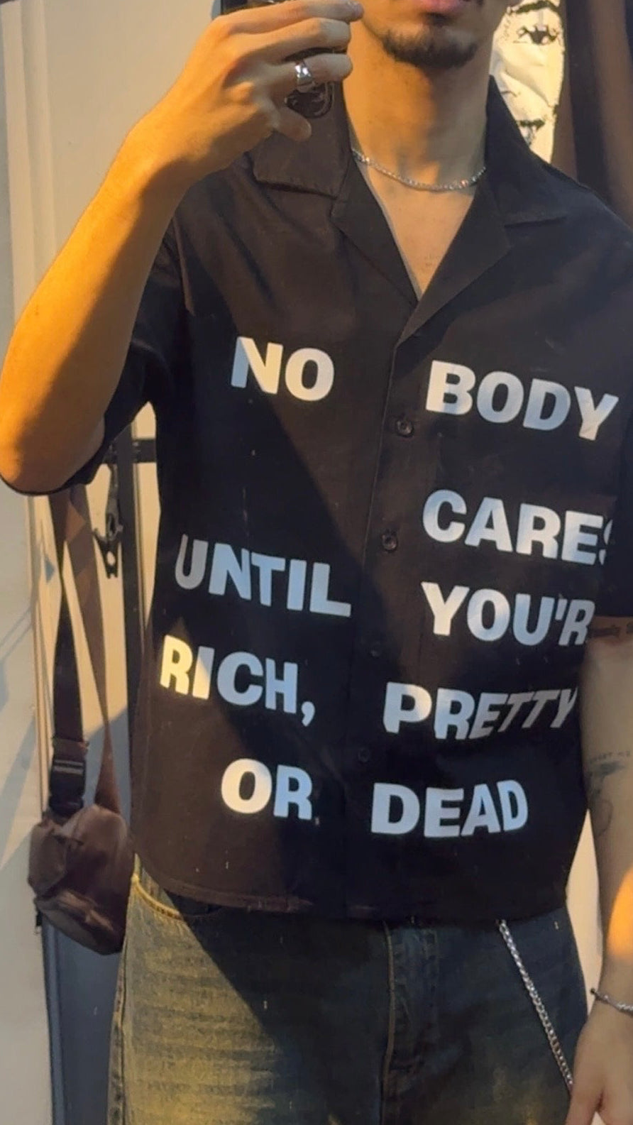 No Body cares Boxi shirt