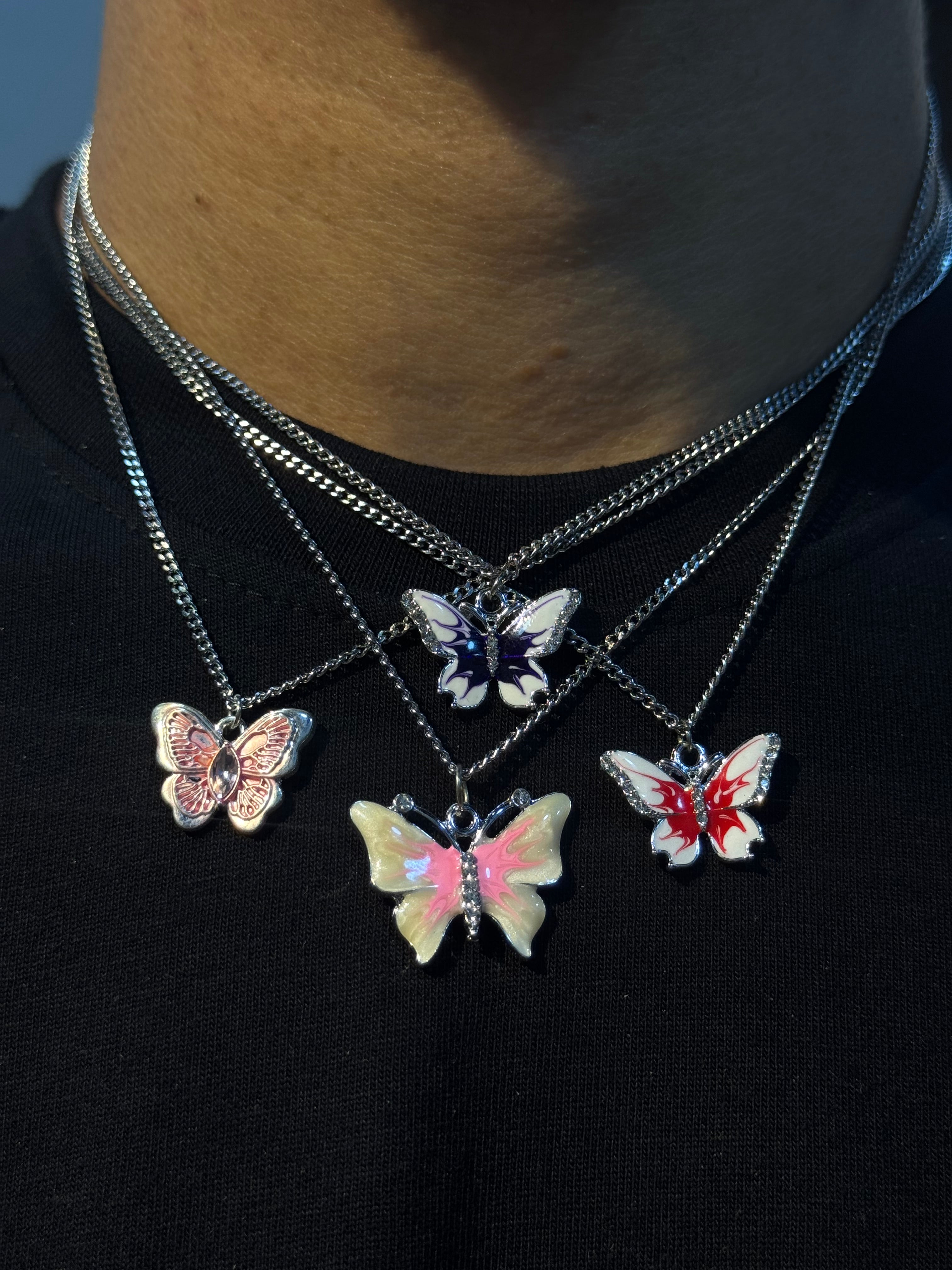 Butterfly necklaces