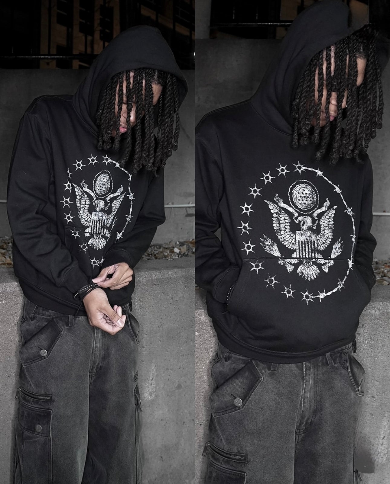 •	Black Eagle Hoodie
