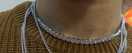 Tennis diamond necklace