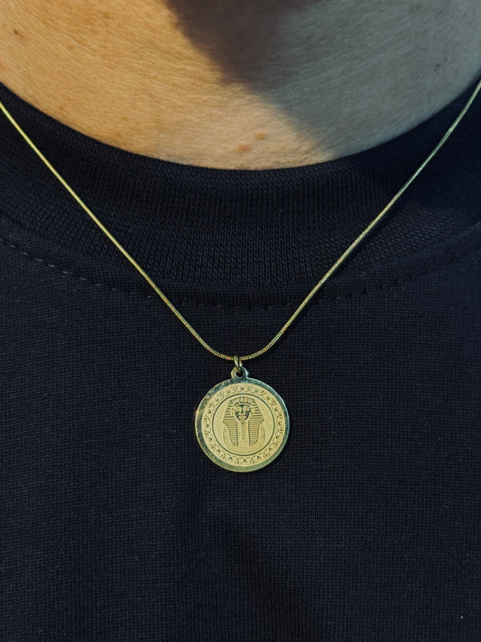 Pound Egypt gold necklace
