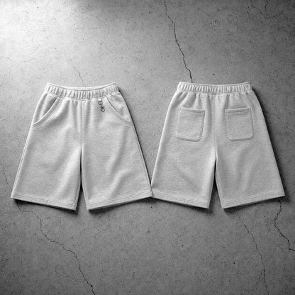 Black and light gray cozy shorts