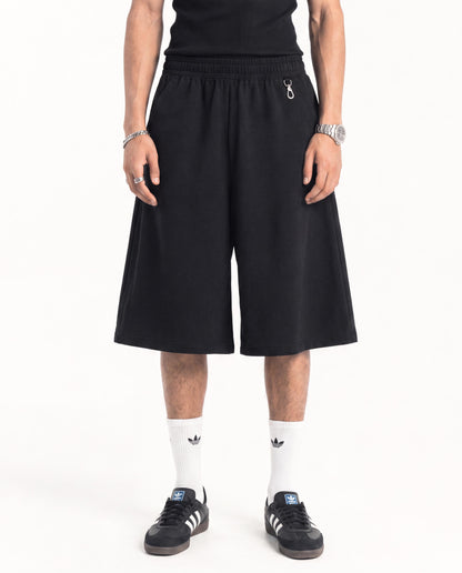 Black and light gray cozy shorts