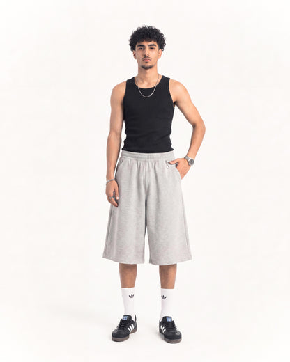 Black and light gray cozy shorts