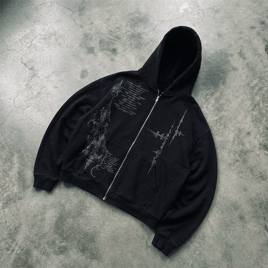 Darkness vintage zipper