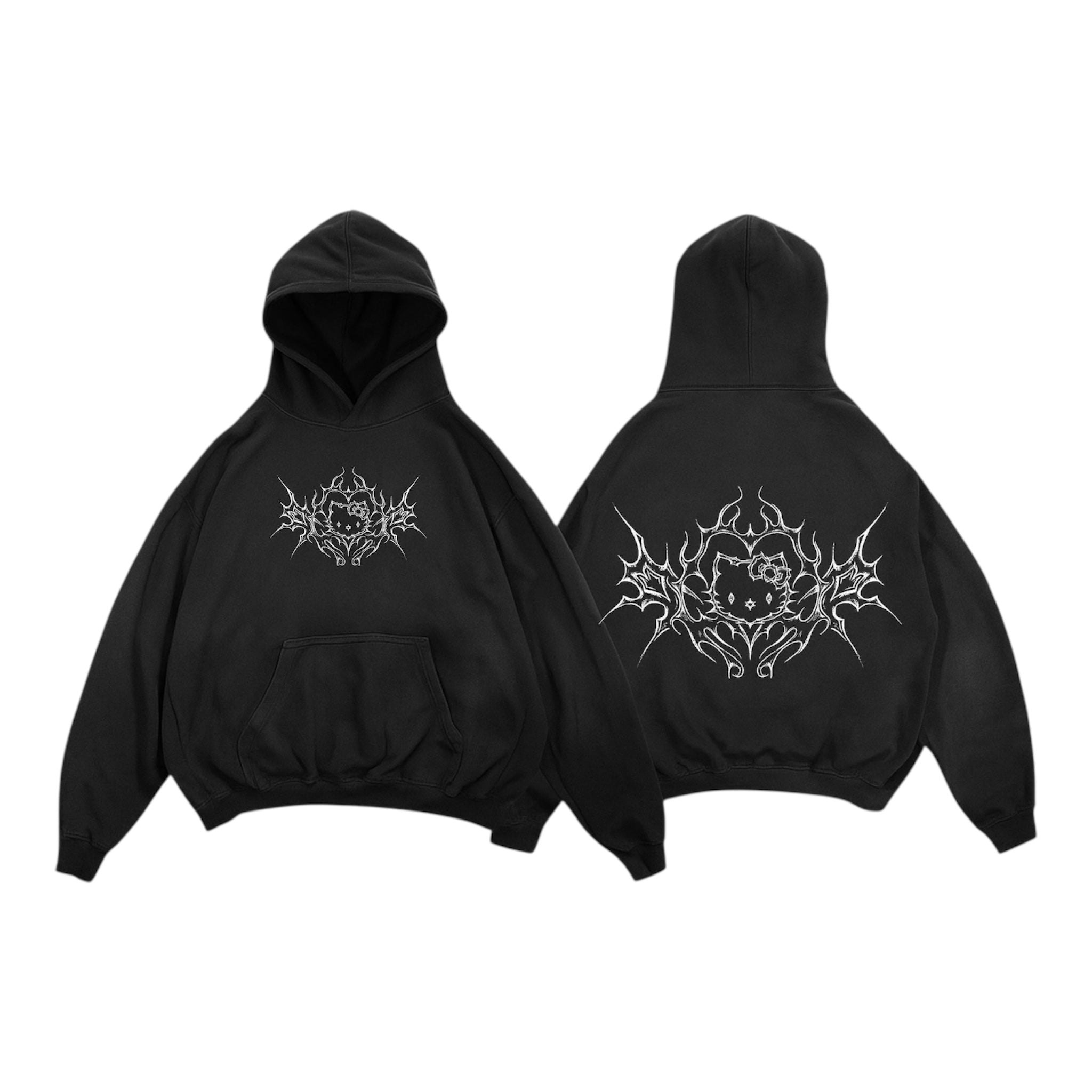 Gothic kitty hoodie